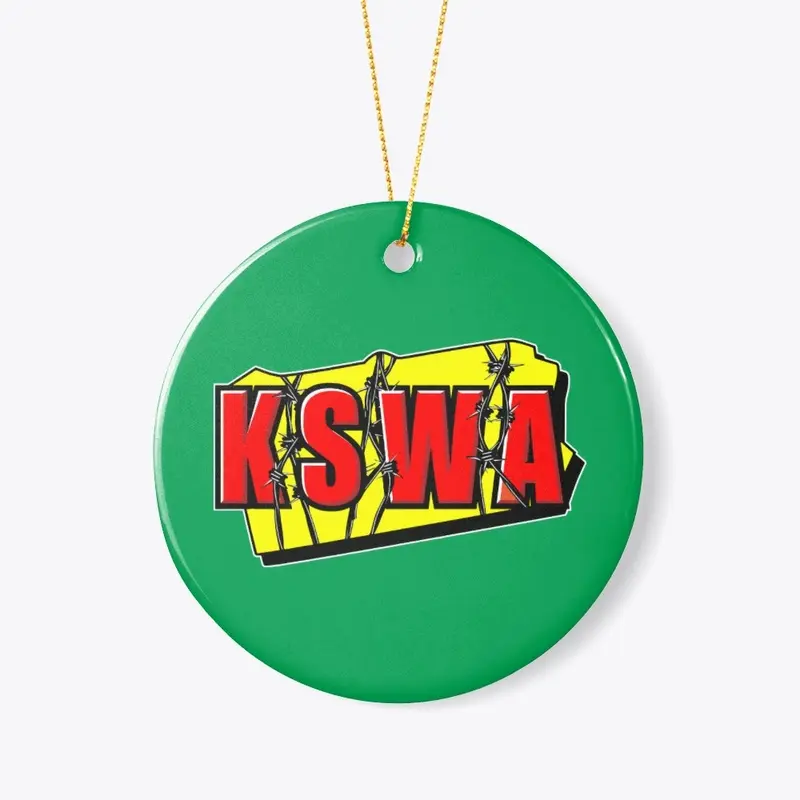 KSWA Barb Logo Christmas Ornament