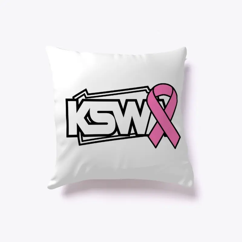 KSWA Breast Cancer Ribbon Pillow